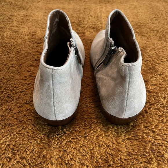 New Sam Edelman Petty Ankle Boots Revolve Taupe Suede size 9.5 - Picture 3 of 5